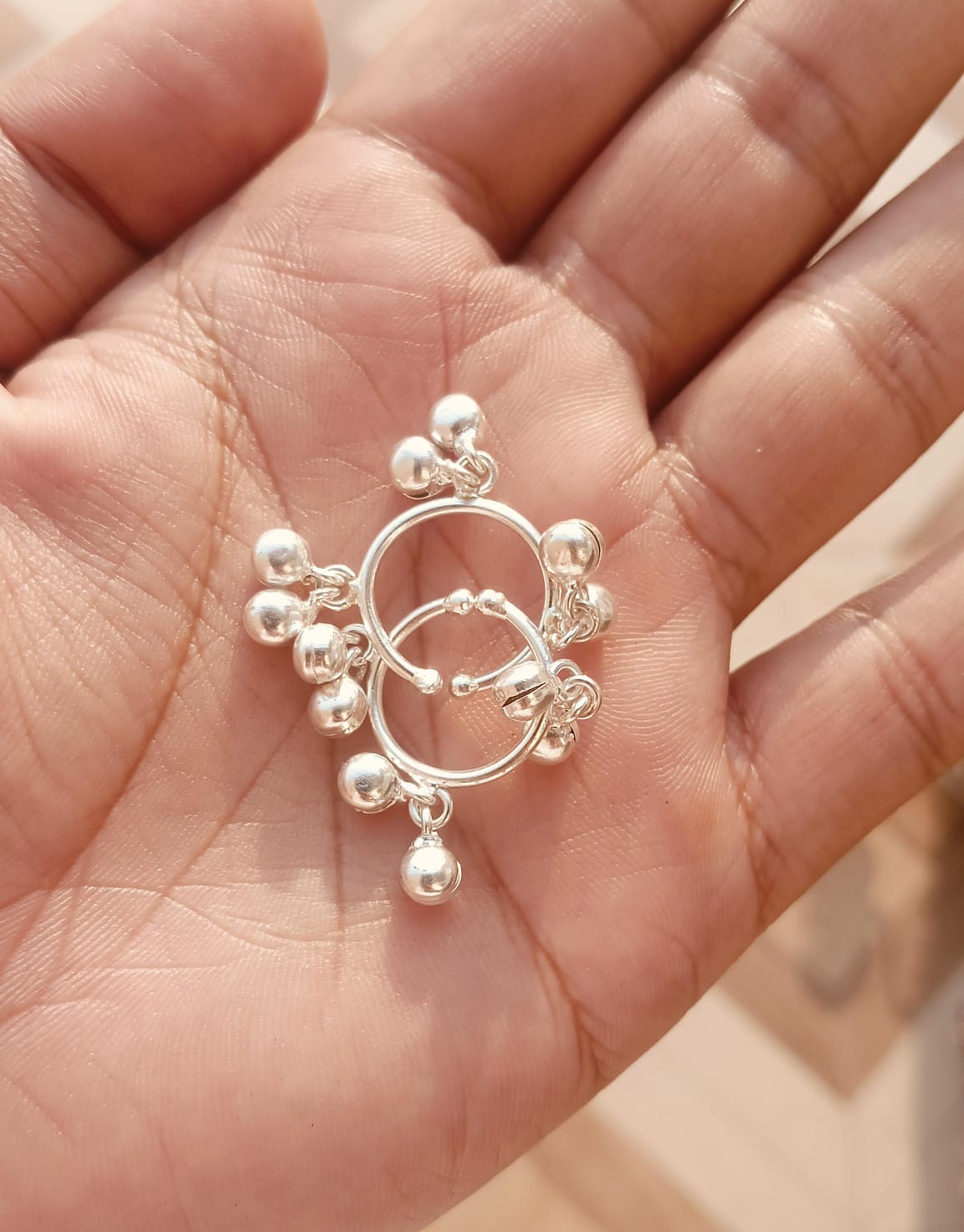 Pure Silver Payal (Anklets) for Laddu Gopal Ji Design 2